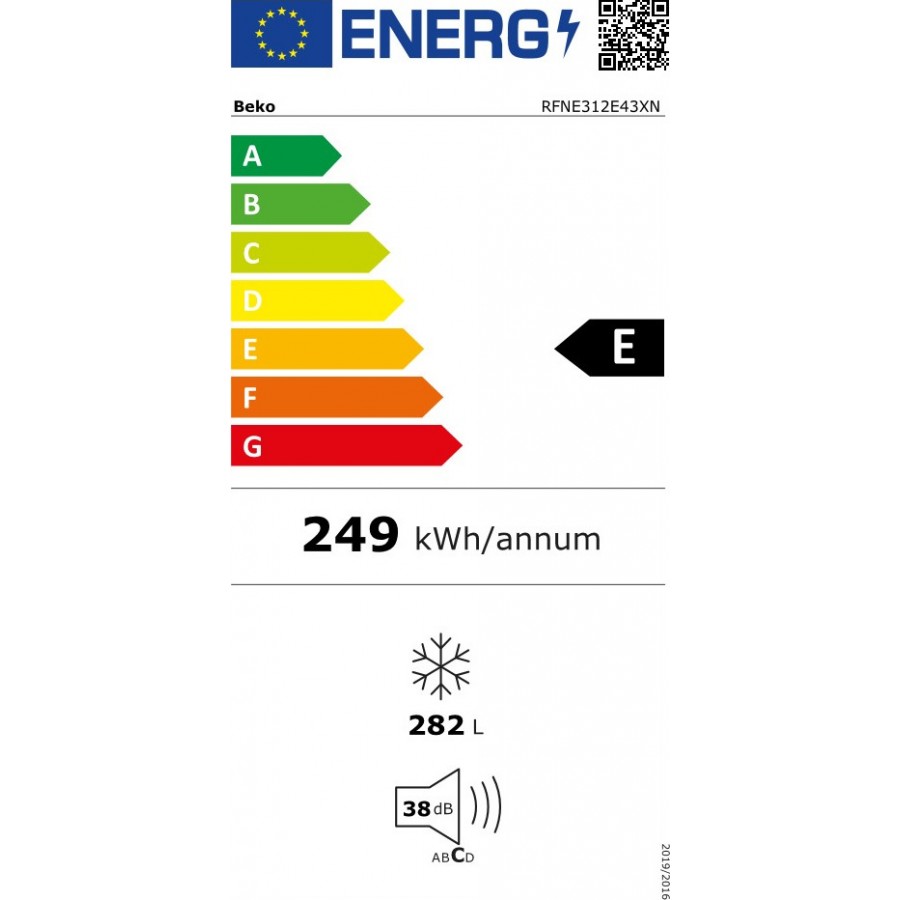 Beko RFNE312E43XN Όρθιος Καταψύκτης 282lt Beko RFNE312E43XN Όρθιος Καταψύκτης 282lt